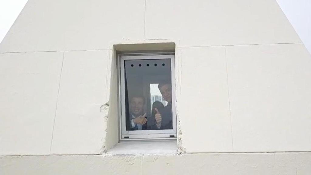 Jorge Macri y Almeida en el Obelisco de Buenos Aires.