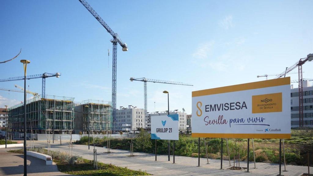 Promoción de viviendas de Emvisesa en una foto de recurso.