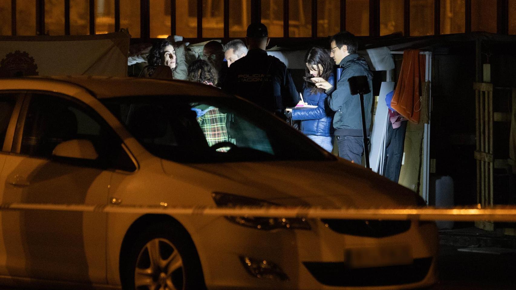 Lugar del suceso, en la antigua estación de buses de Vigo.