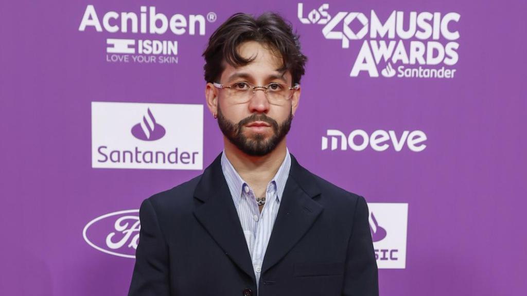 El cantante Mora, en LOS40 Music Awards Santander en Valencia este pasado viernes, 7 de noviembre.