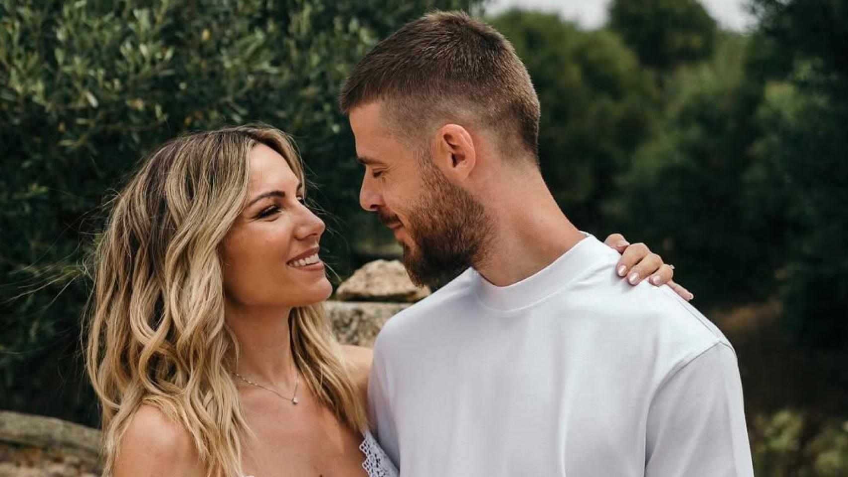 Edurne, con David de Gea, en una imagen de sus redes sociales.