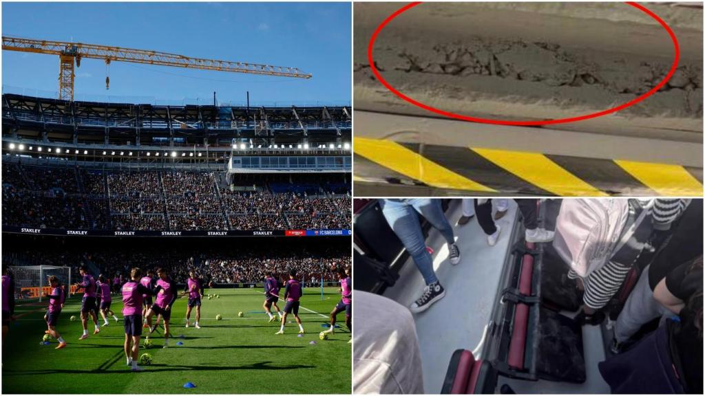 La reapertura del Camp Nou tras 894 días muestra algunos defectos