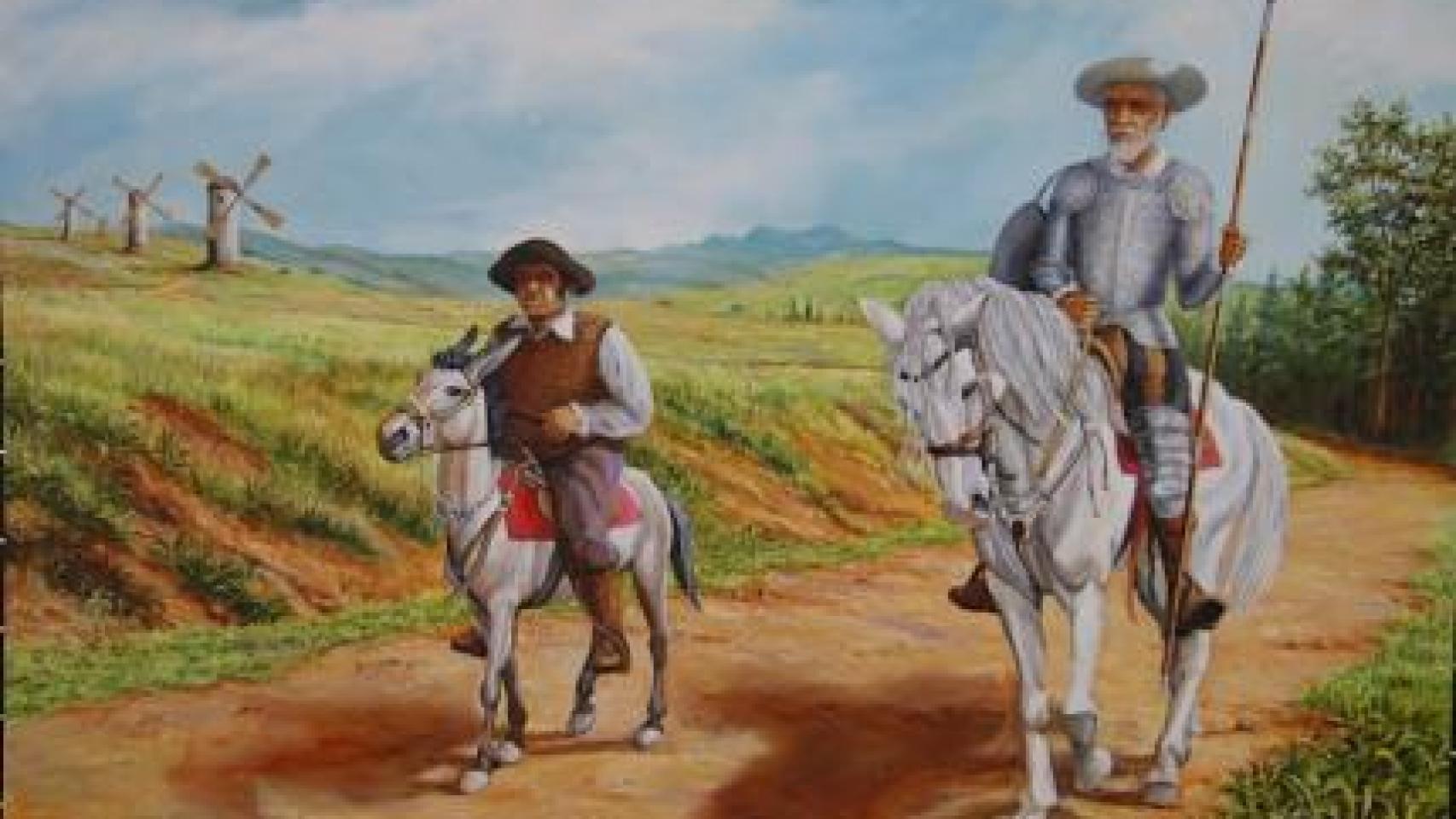 Don Quijote y Sancho Panza.
