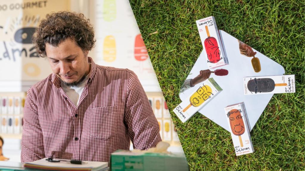 Enrique, uno de los impulsores de la marca, en la Feria Gastrónoma. EE