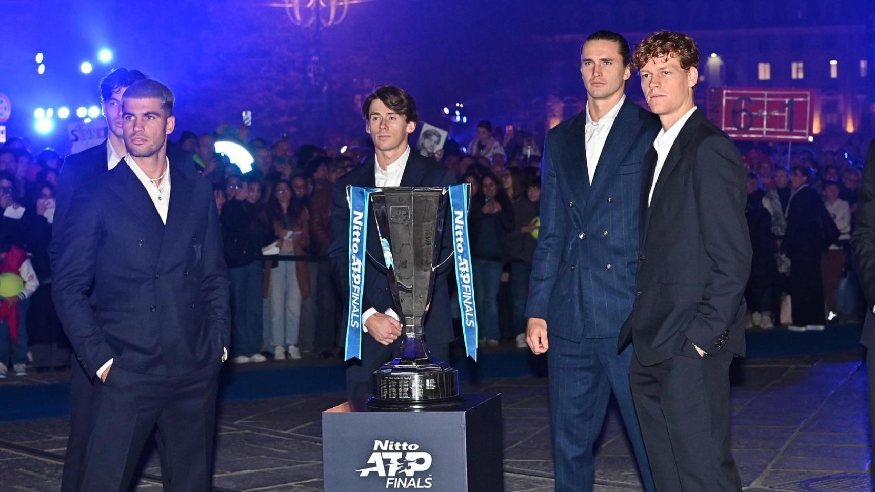 Carlos Alcaraz, Jannik Sinner y otros participantes de las ATP Finals 2025