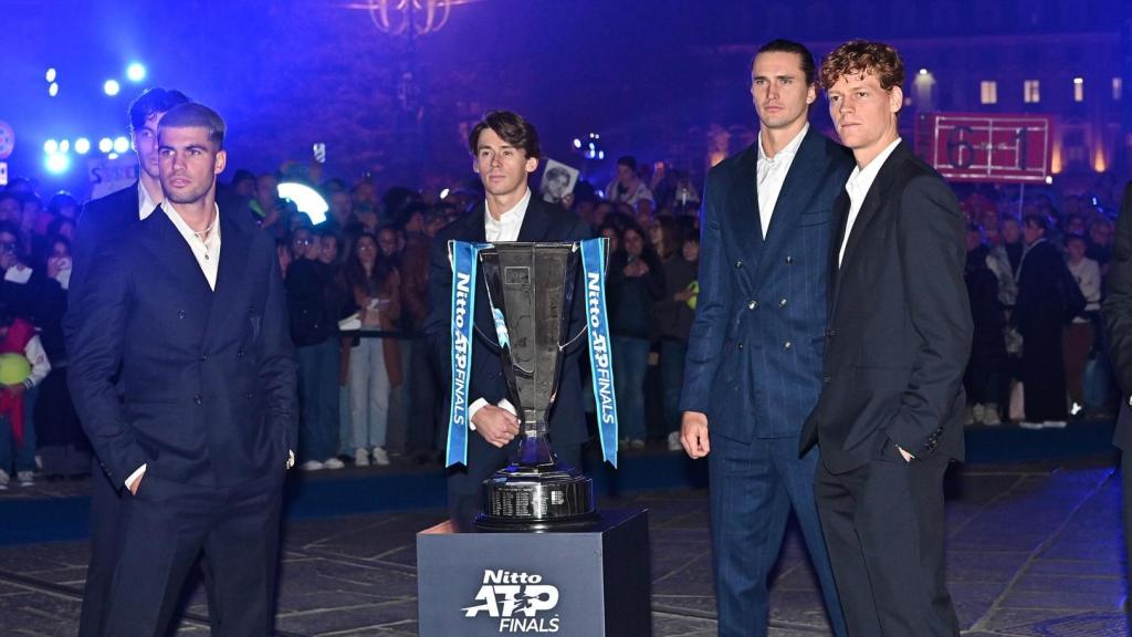 Carlos Alcaraz, Jannik Sinner y otros participantes de las ATP Finals 2025