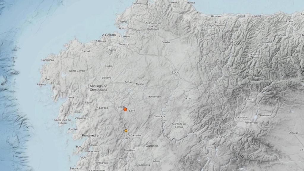 Terremoto de magnitud 3.3 registrado en Silleda (Pontevedra), a 8 de noviembre de 2025
