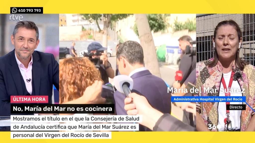 Javier Ruiz y María del Mar Suárez en 'Mañaneros 360' este pasado 7 de noviembre.