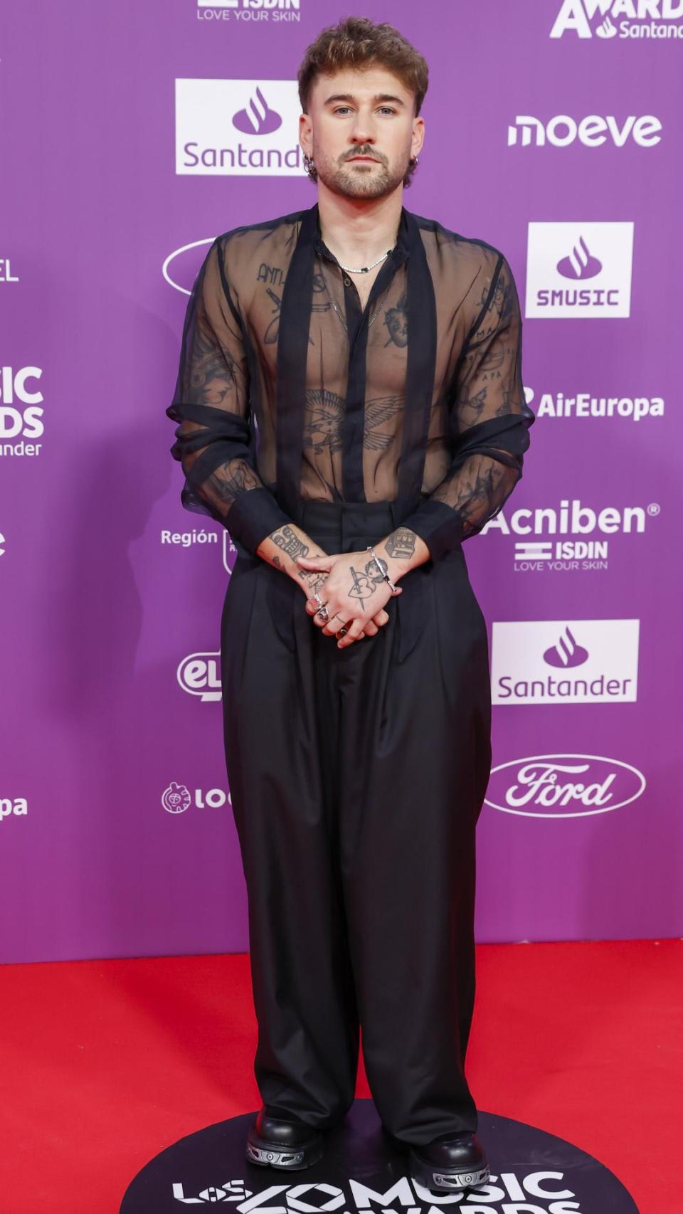 Dani Fernández, en LOS40 Music Awards Santander en Valencia el pasado viernes 7 de noviembre.