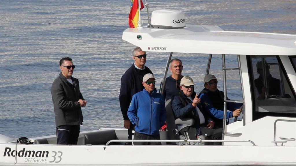 El Rey emérito, Juan Carlos I, en Sanxenxo.
