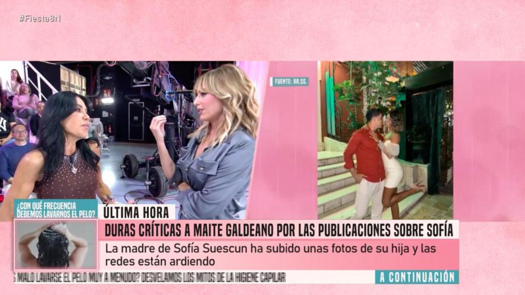 Maite Galdeano y Emma García en 'Fiesta'.