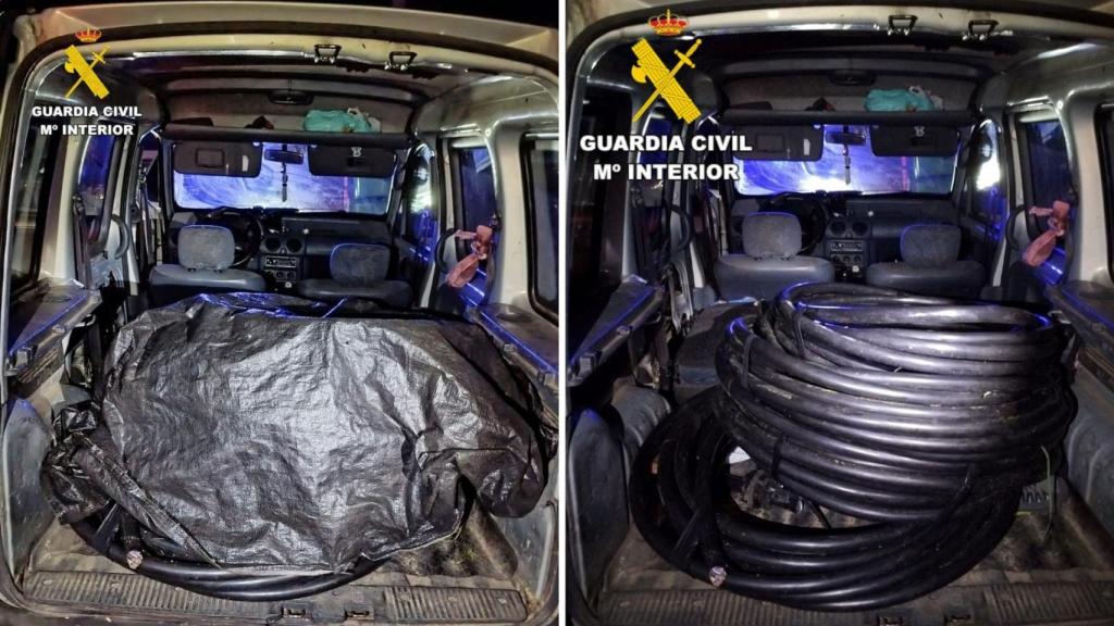 Investigadas tres personas por el robo de 160 kilos de cable telefónico en Zas (A Coruña)