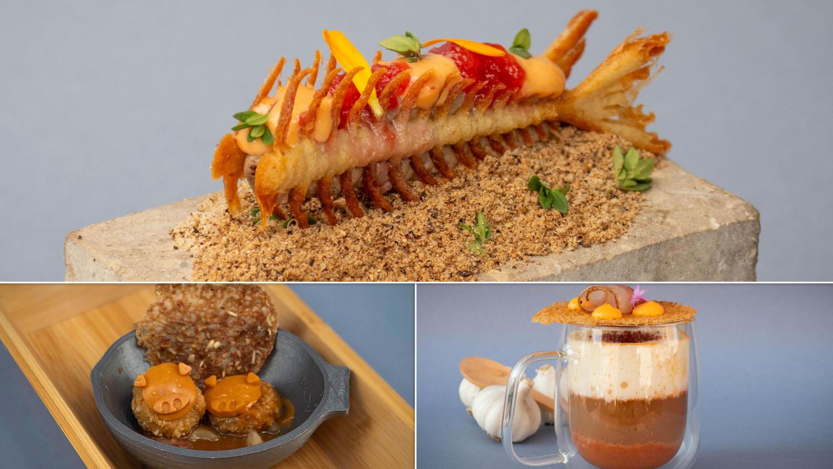 Imagen de las tres tapas ganadores del 'Valladolid Tapas Walk 2025'