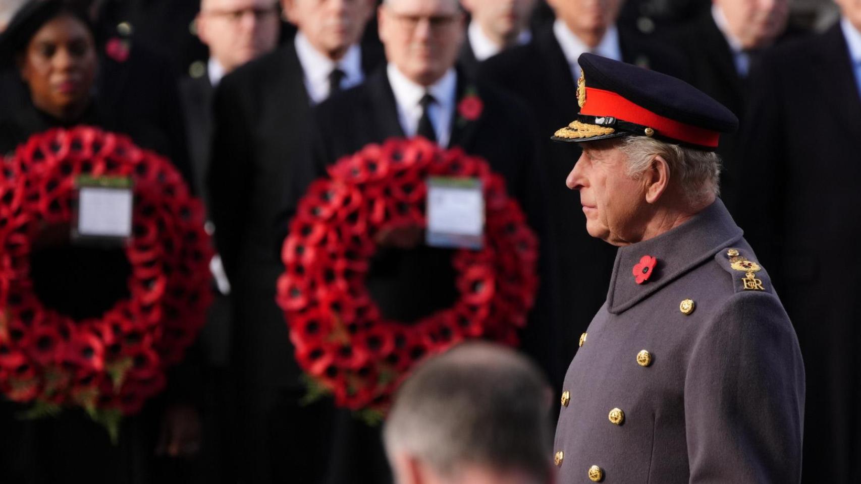 El rey Carlos III preside el Día del Recuerdo este domingo, 9 de noviembre, en Londres.