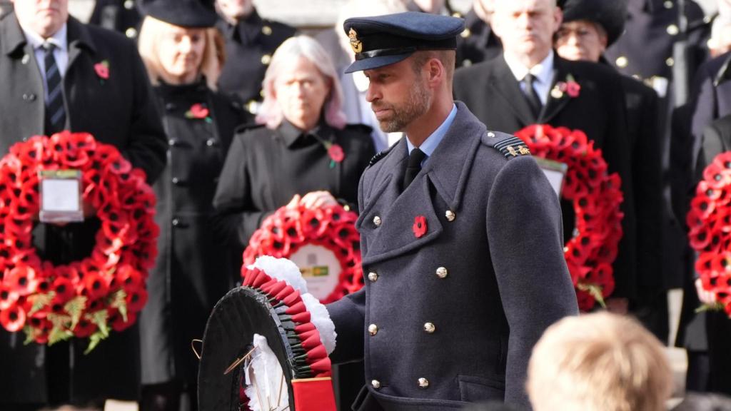 Príncipe William, en el Día del Recuerdo.