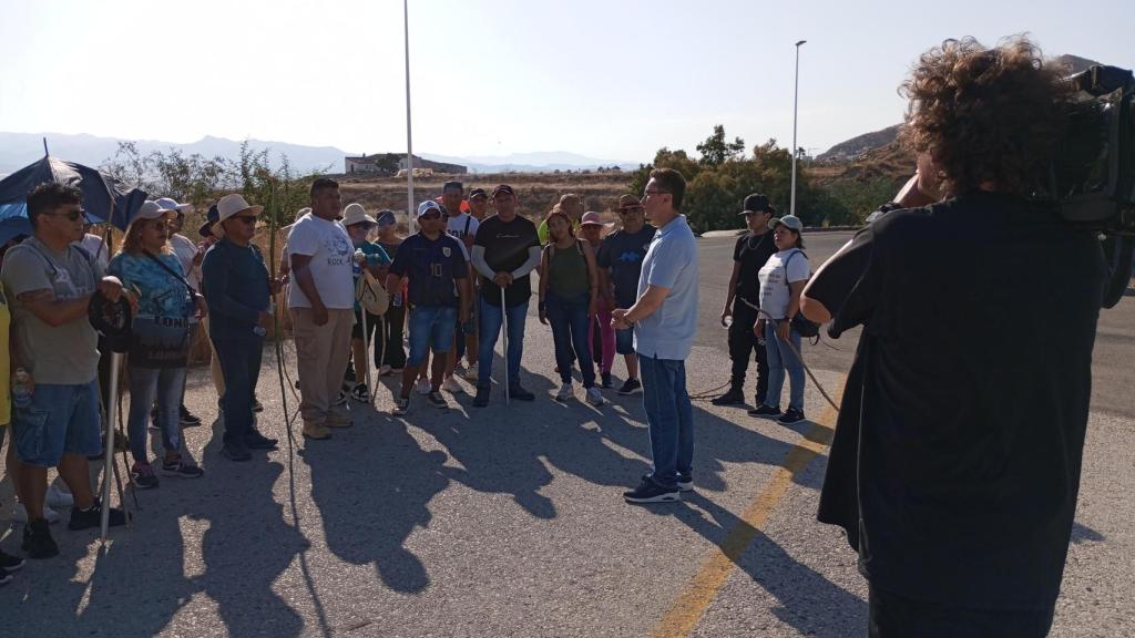 El Cónsul de Ecuador, Patricio Villegas, en julio, antes de participar en una batida por el paraje de Mazarrón donde se perdió la señal de los móviles de los dos ecuatorianos la madrugada del miércoles 16 de abril.