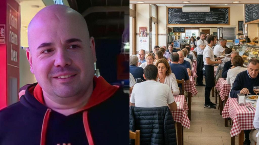 Miguel y un restaurante creado con IA.