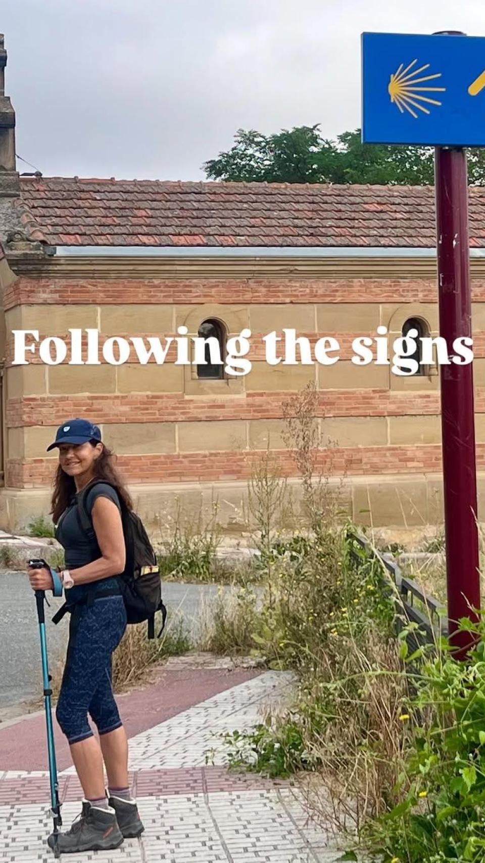 La exmujer de Joaquín de Dinamarca, en su viaje por el Camino de Santiago.