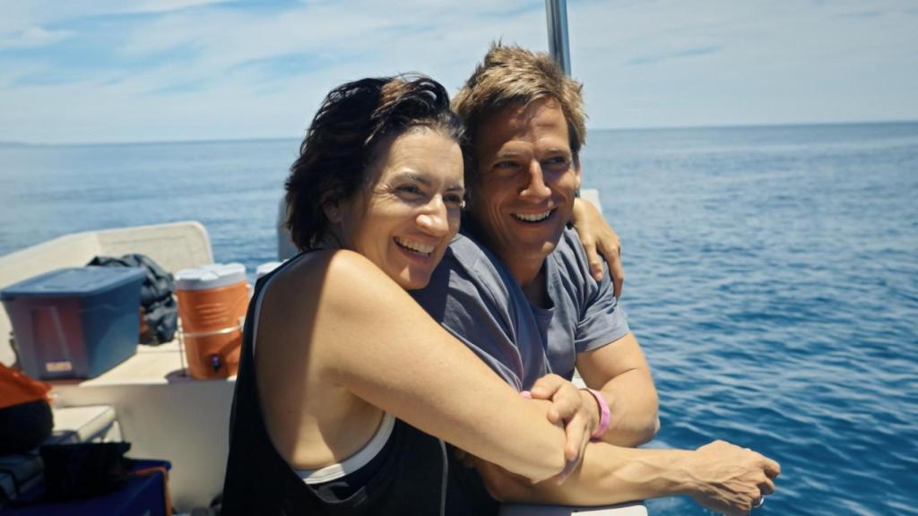 Silvia Abril y Gotzon Mantuliz en el primer episodio de 'Cazadores de imágenes'.