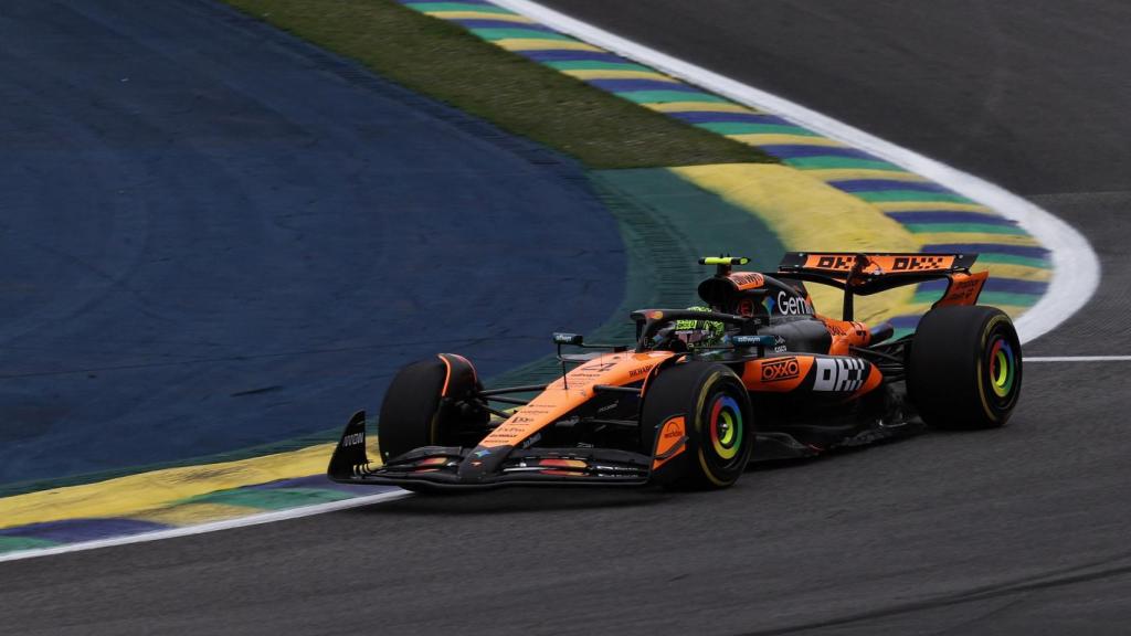 Lando Norris, en la carrera del GP de Brasil.