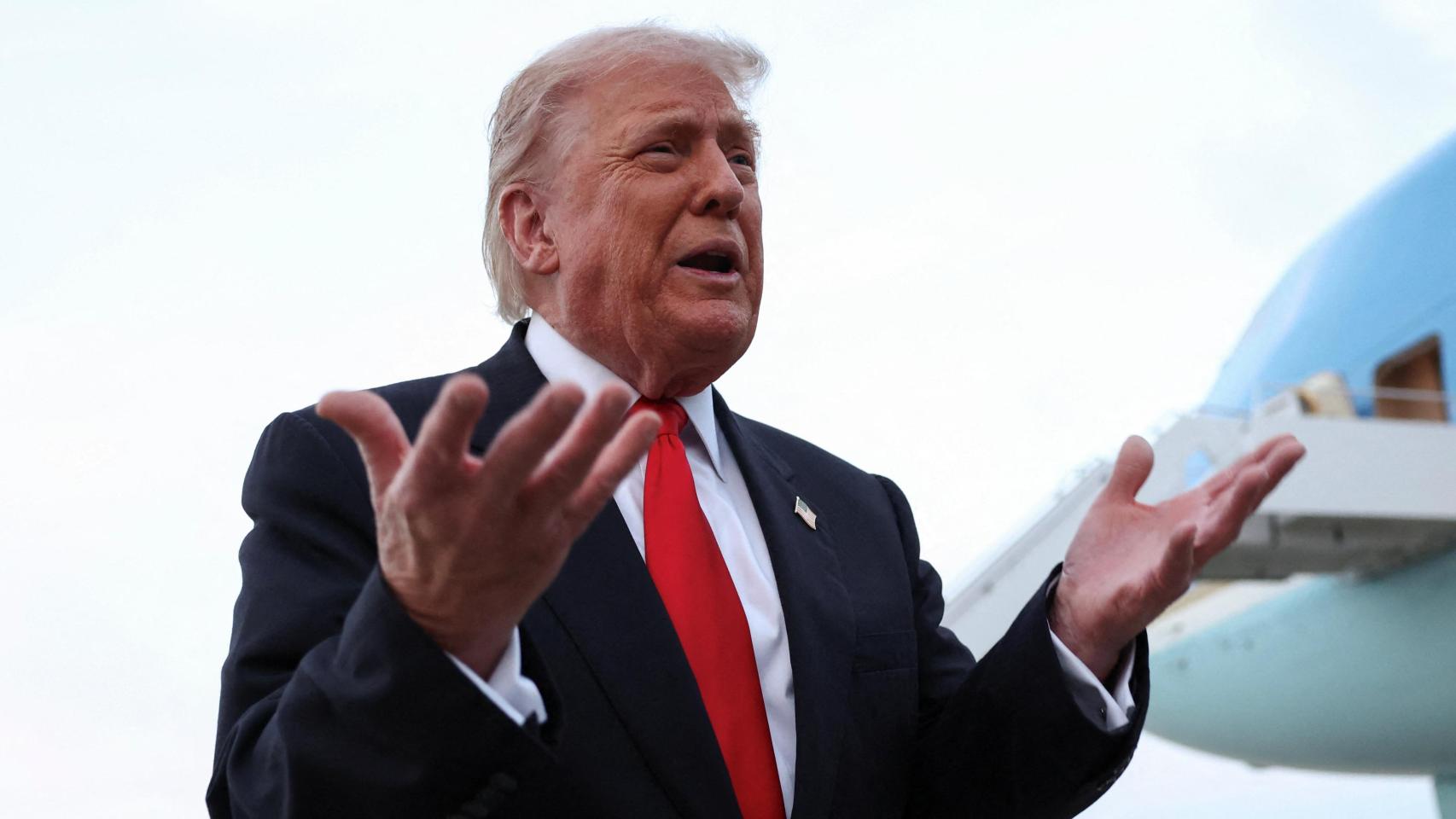 Donald Trump este domingo.