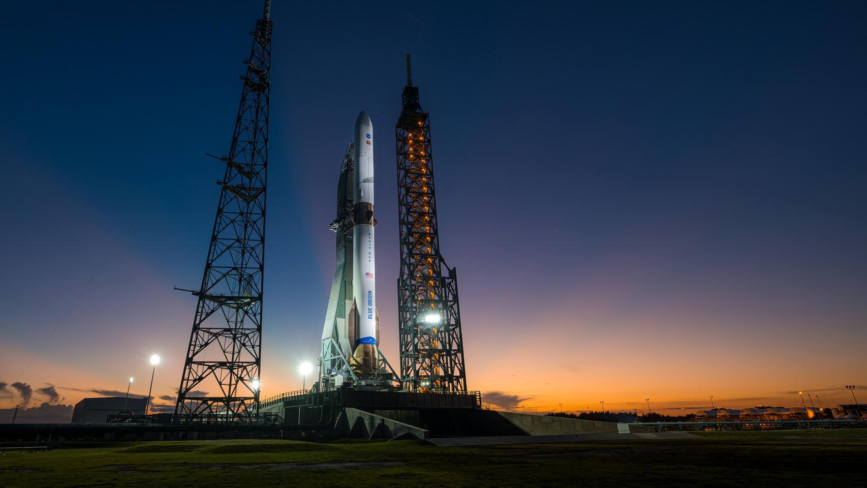 New Glenn en su último intento de lanzamiento.