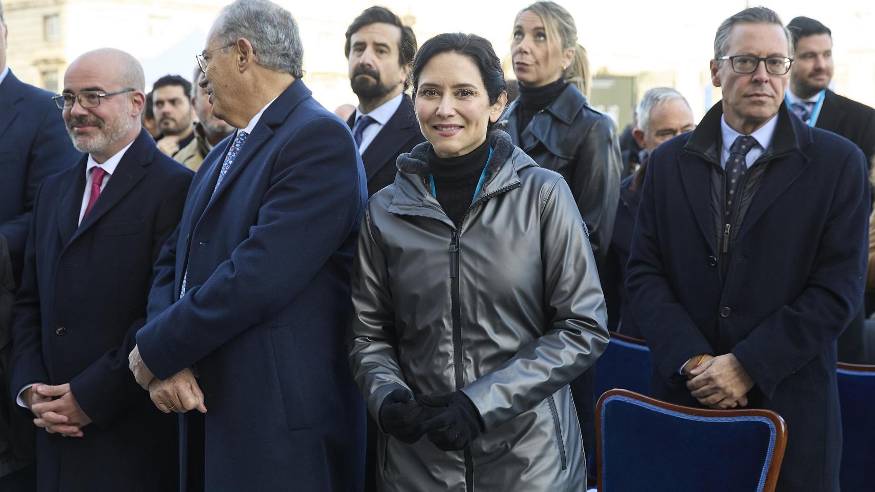 La presidenta de la Comunidad de Madrid, Isabel Díaz Ayuso, antes de la Misa Mayor de la Virgen de la Almudena.
