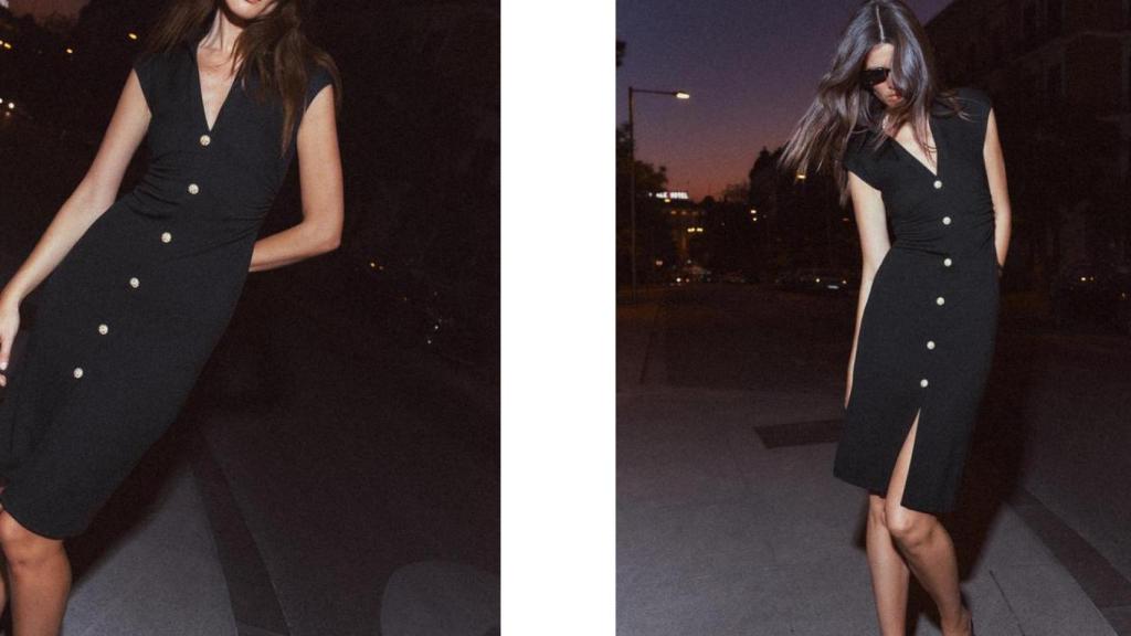 Vestido camisero piqué. Ref. 3644/176/800