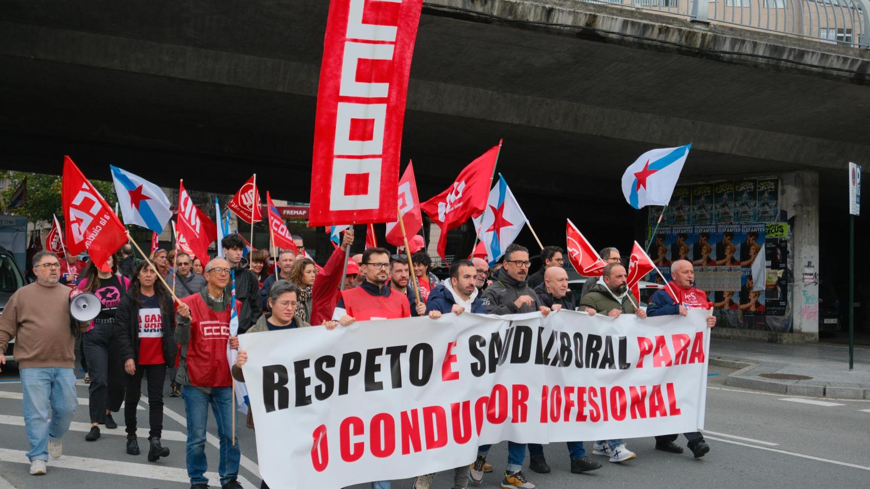 Un instante de la manifestación.