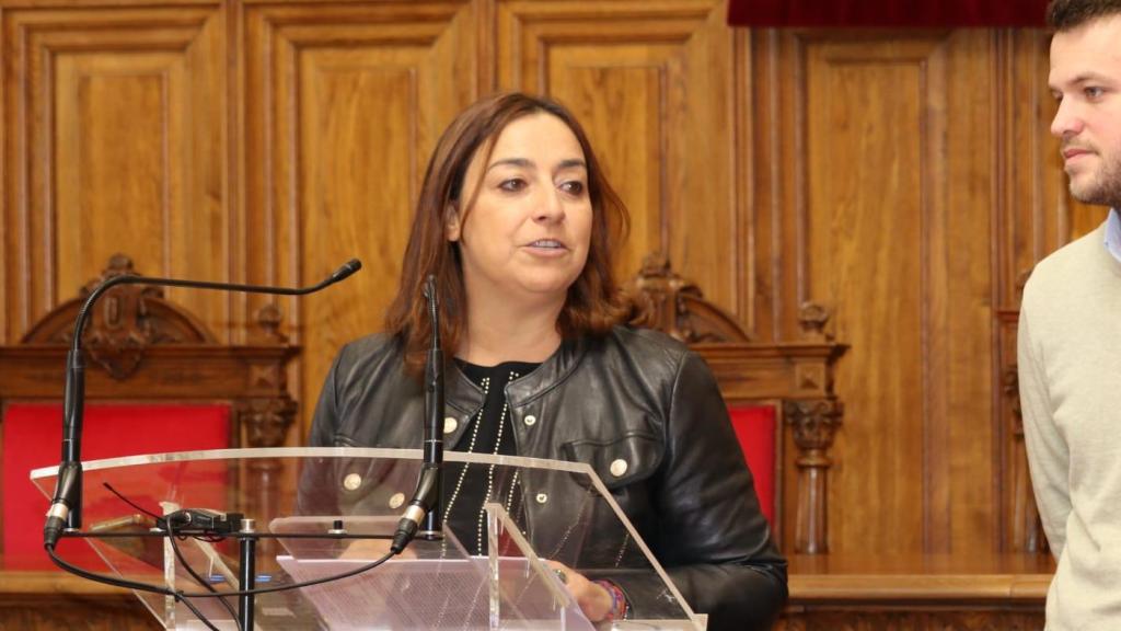 La alcaldesa Miriam Andrés junto al concejal de Urbanismo, Agenda Urbana, Medio Ambiente, Obras y Movilidad, Álvaro Bilbao