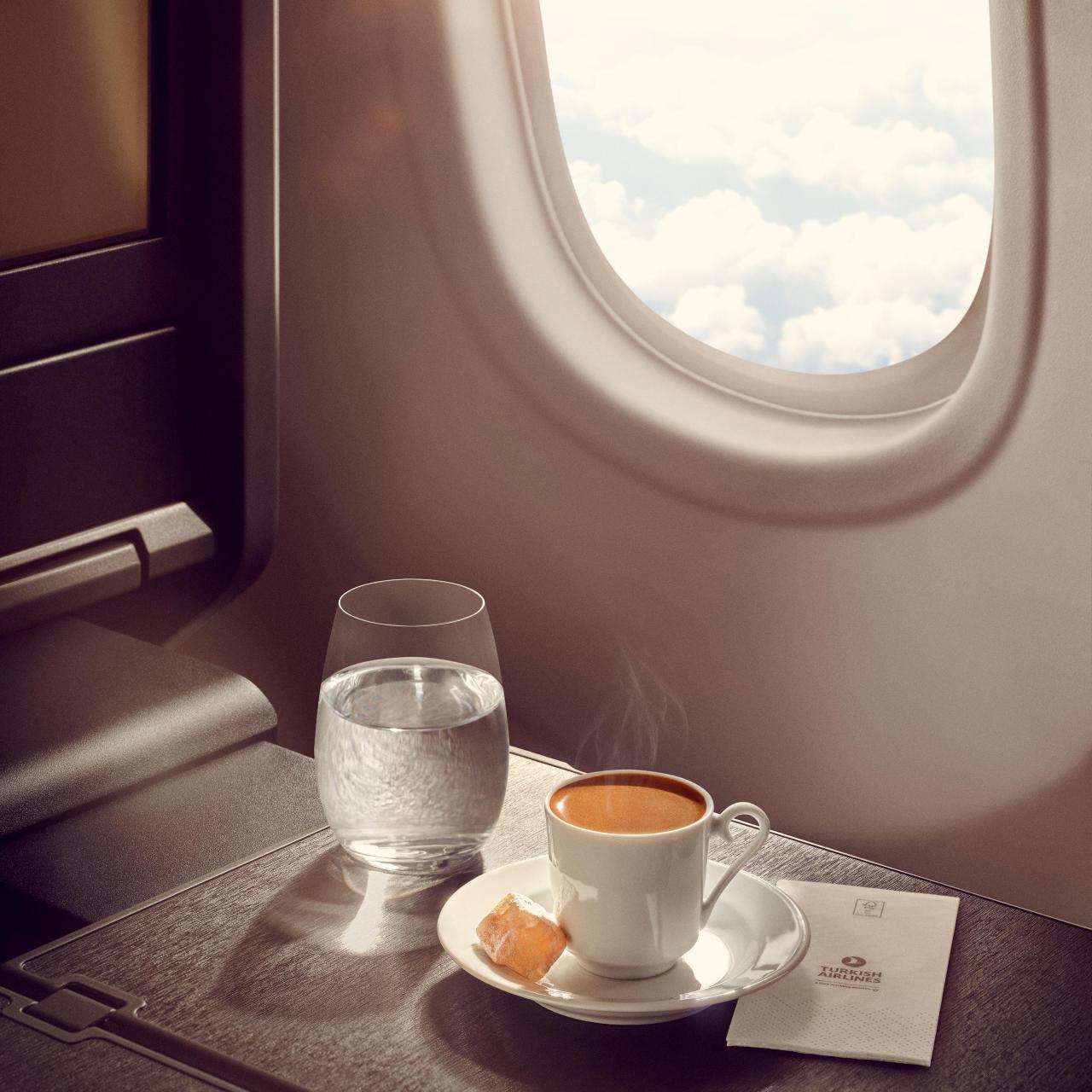 Un auténtico café turco en pleno vuelo.