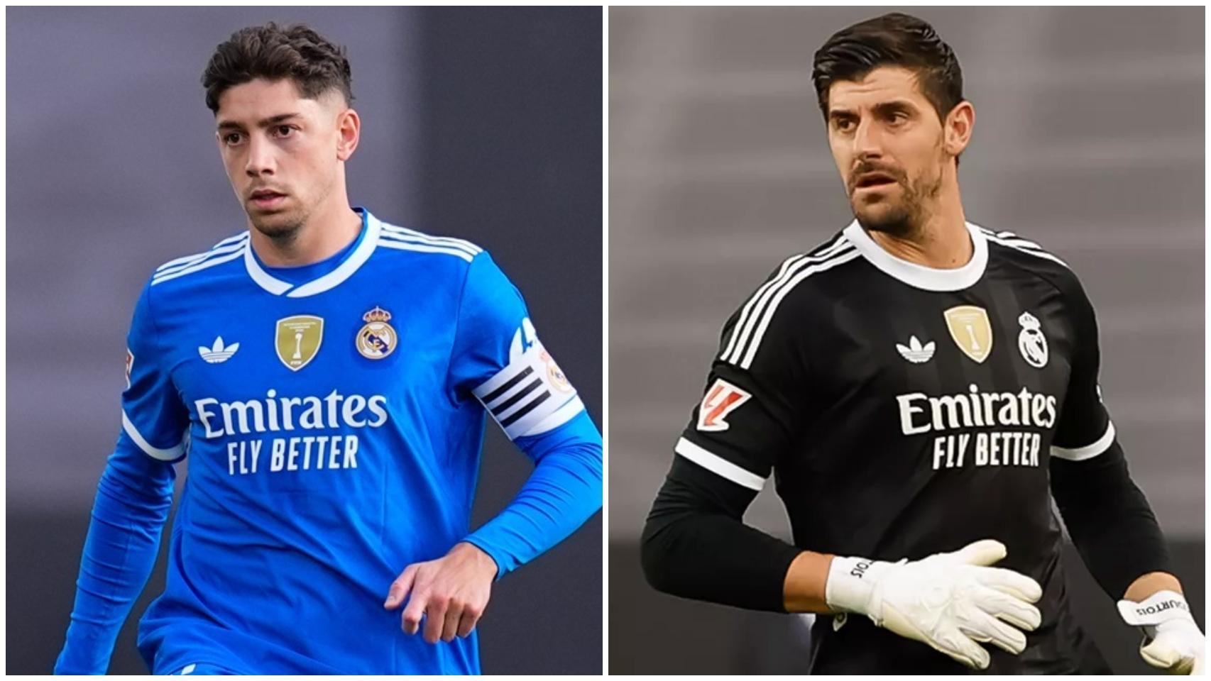 Fede Valverde y Thibaut Courtois