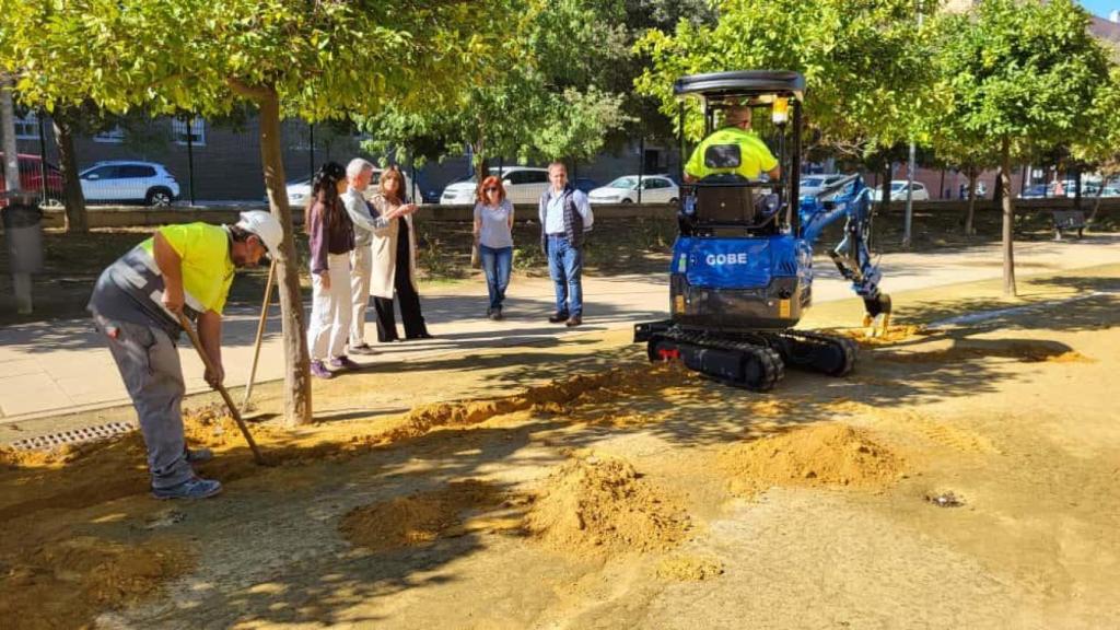 Imagen del inicio de las obras
