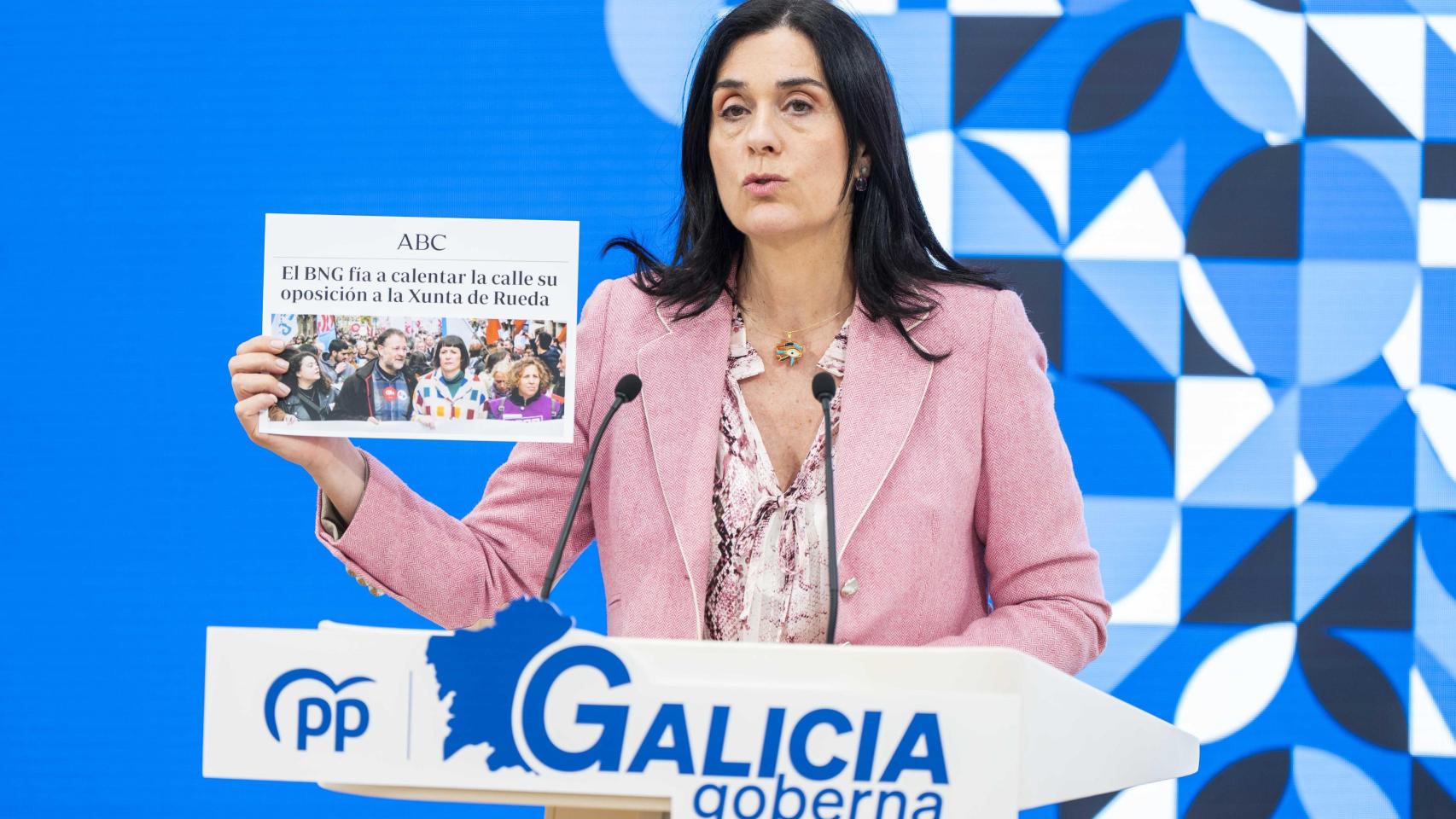 Imagen de Paula Prado en la rueda de prensa.