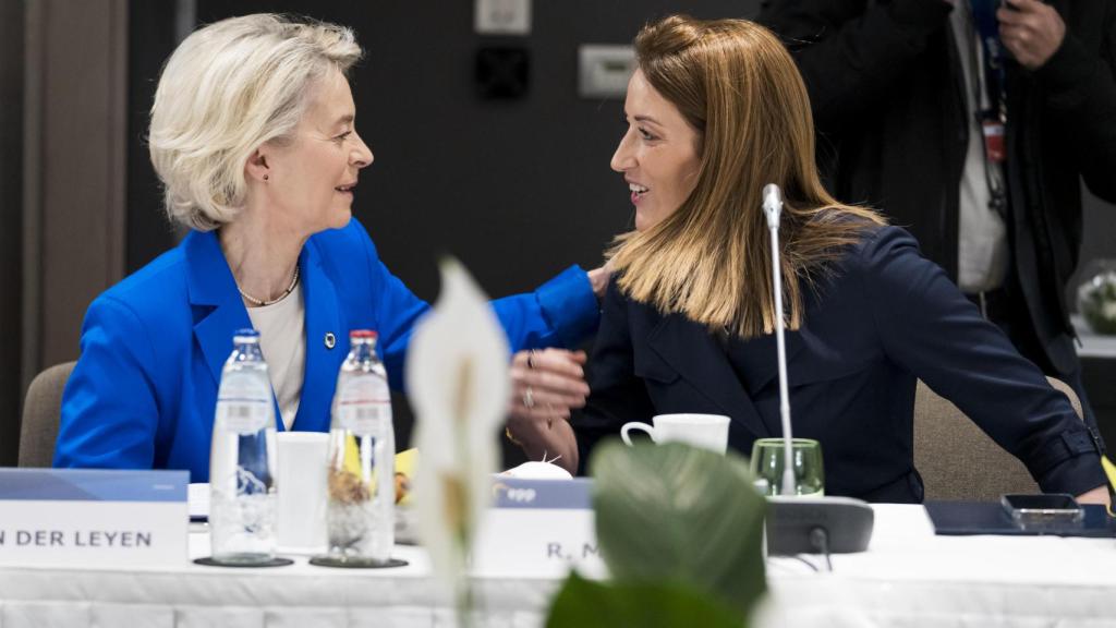 Ursula von der Leyen y Roberta Metsola, durante el pasado Consejo Europeo del 23 de octubre