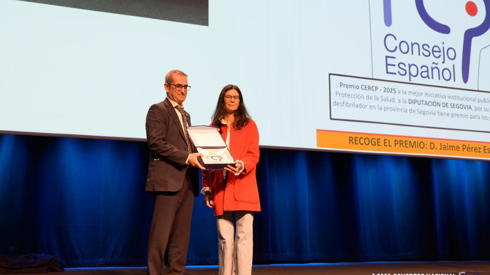 El Consejo Español de Resucitación Cardiopulmonar premia a la Diputación de Segovia