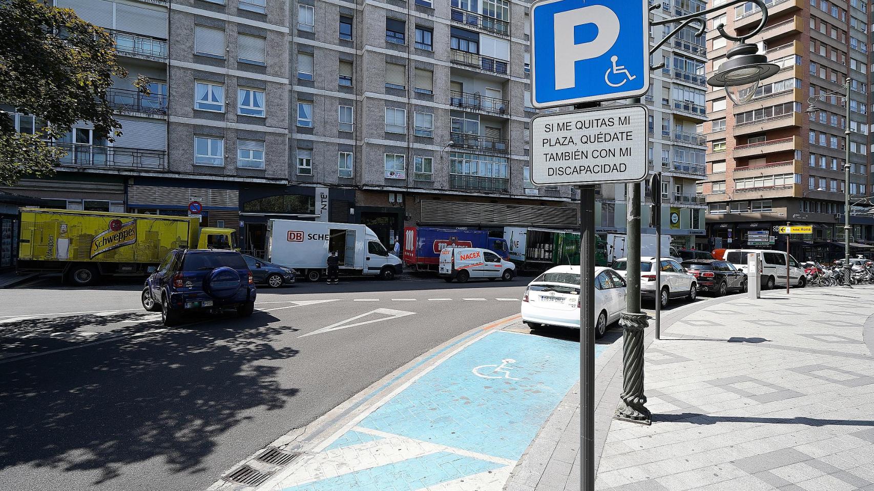 Plazas de aparcamiento para personas con discapacidad en Valladolid