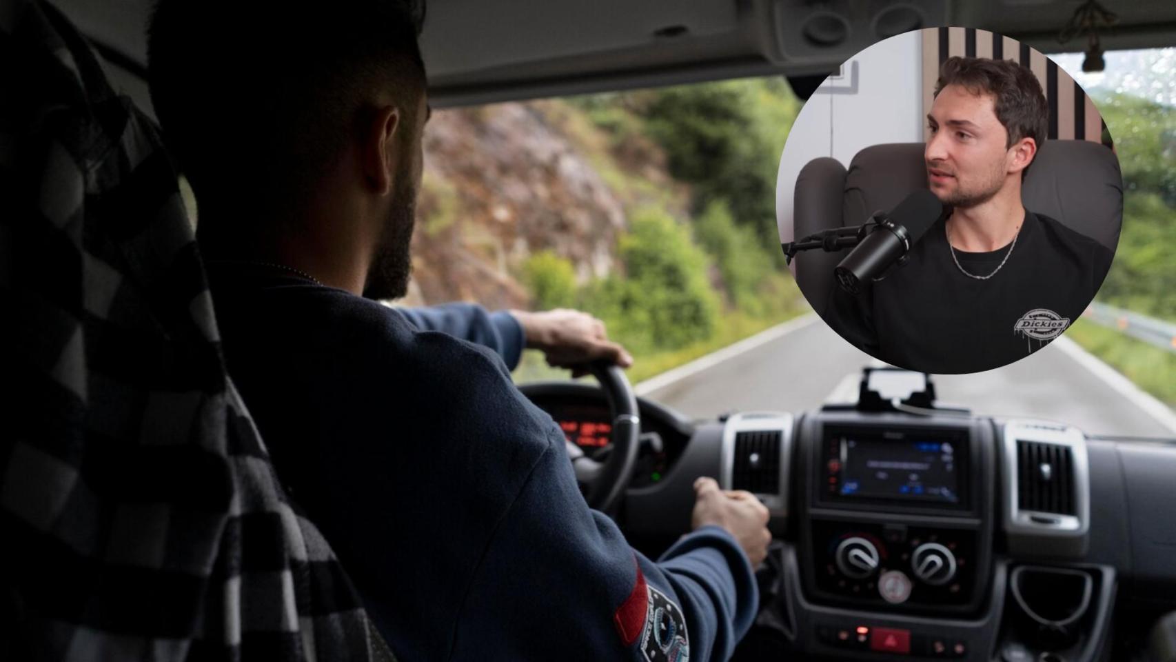 Andrei, de @RetoHispano, dejó ver el lado más humano del sector camionero en España.