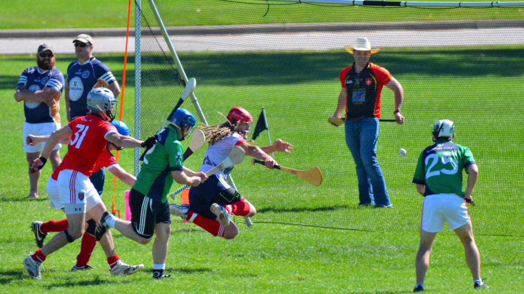 Un partido de 'hurling'.