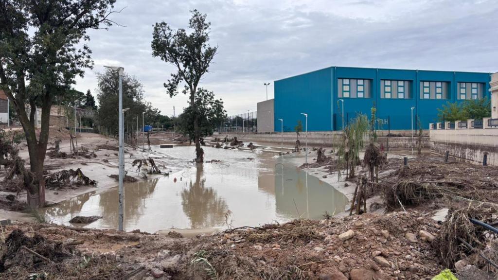 El Jardín del Monasterio destrozado tras las tormentas de septiembre