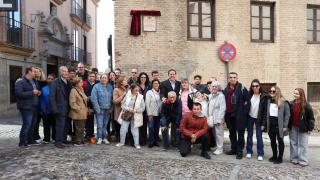 Inauguración de la placa. Foto: Ayuntamiento de Toledo.