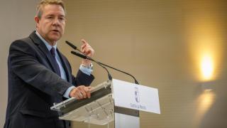 Emiliano García Page, este lunes en un acto en la Casa de Igualdad en Cuenca.