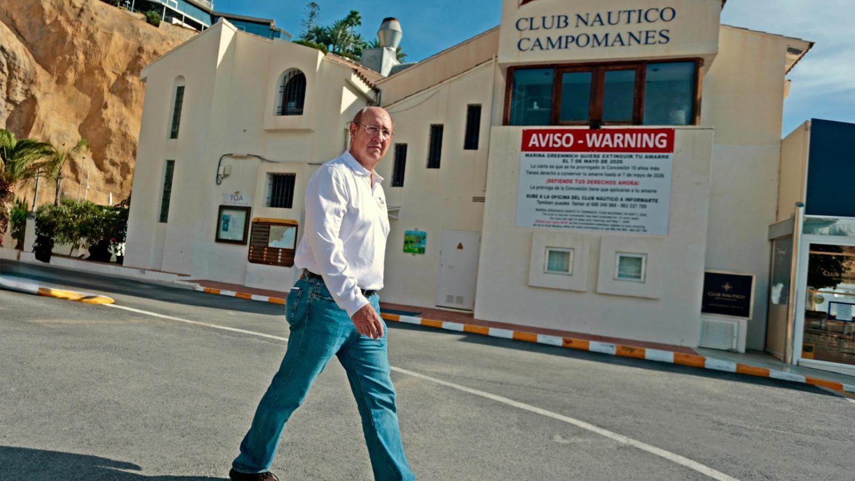 Gonzalo Pons-Trénor, en el club náutico de Altea.