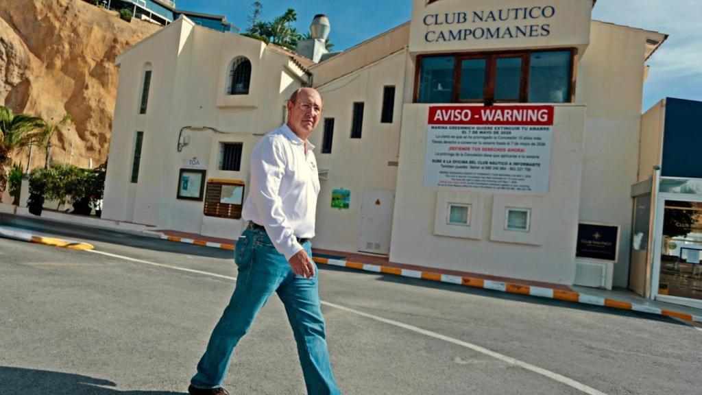 Gonzalo Pons-Trénor, en el club náutico de Altea.