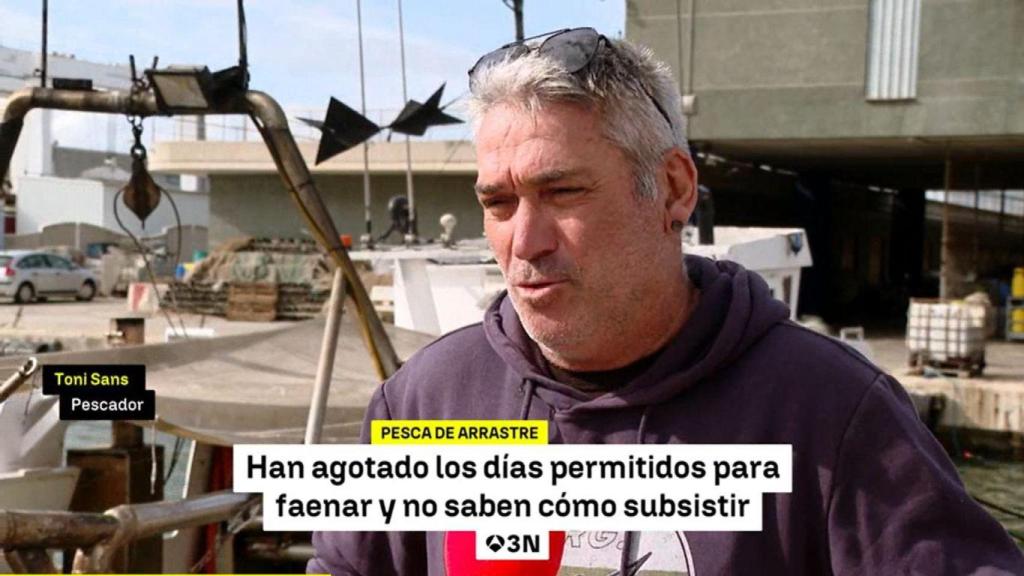 Toni Sans, pescador de una embarcación de arrastre.