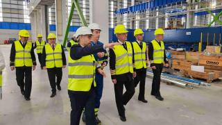 Visita del almirante jefe del Estado Mayor de la Armada (AJEMA), Antonio Piñeiro Sánchez, a Navantia.