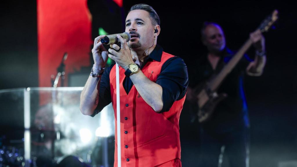 Andy Morales en un concierto junto al extinto grupo 'Andy y Lucas'.