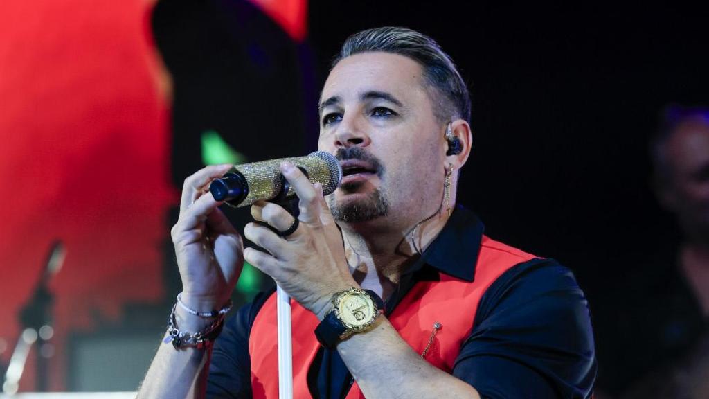 Andy Morales en un concierto junto al extinto grupo 'Andy y Lucas'.