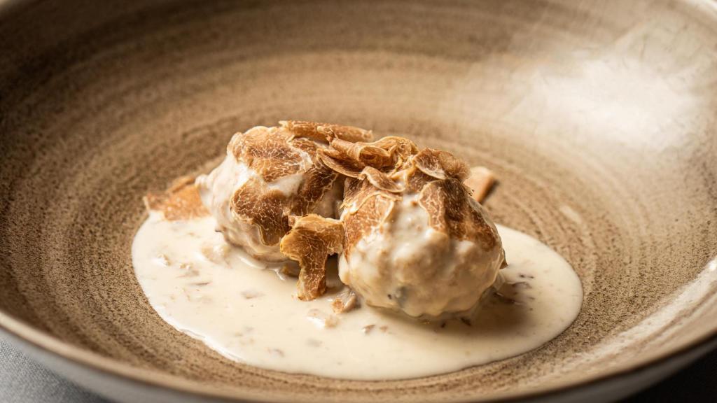 Las albóndigas de ternera blanca con trufa de Boccondivino.