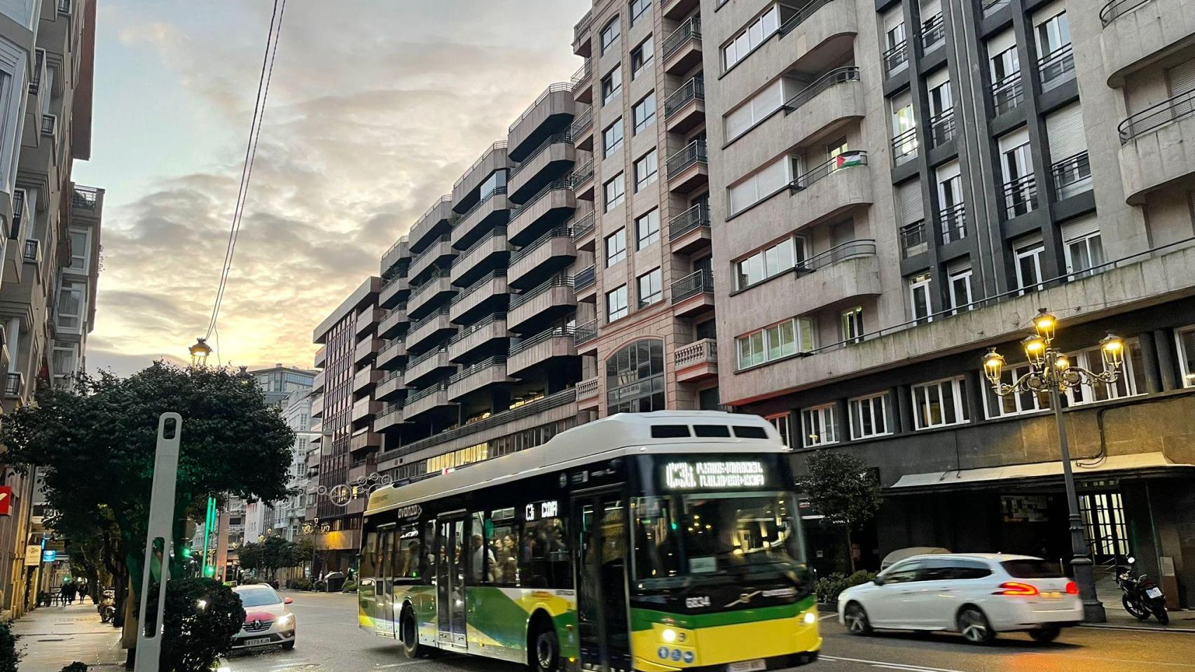 Vigo a primera hora de este lunes, día 10 de noviembre.